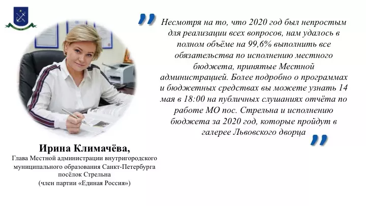 Отчёт об исполнении бюджета 2020 года