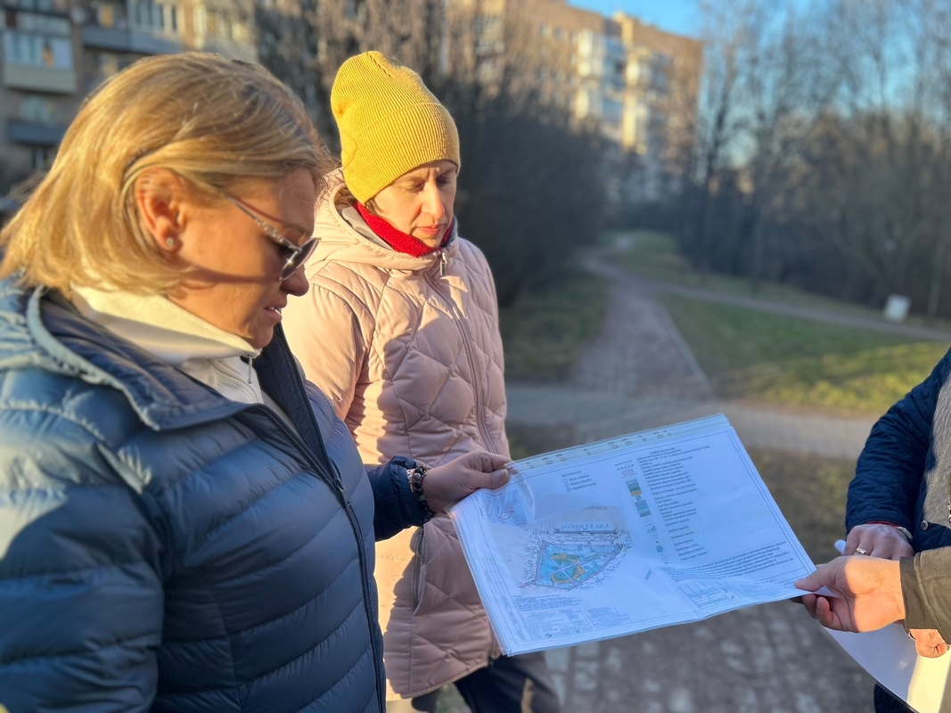 В Стрельне обсудили предпроект благоустройства площадки на улице гоголя