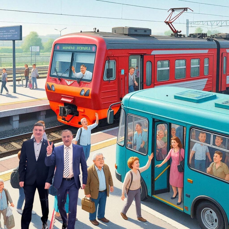 Депутат ЗакС СПб Михаил Барышников проводит опрос о нестыковках в расписании электричек и автобусов