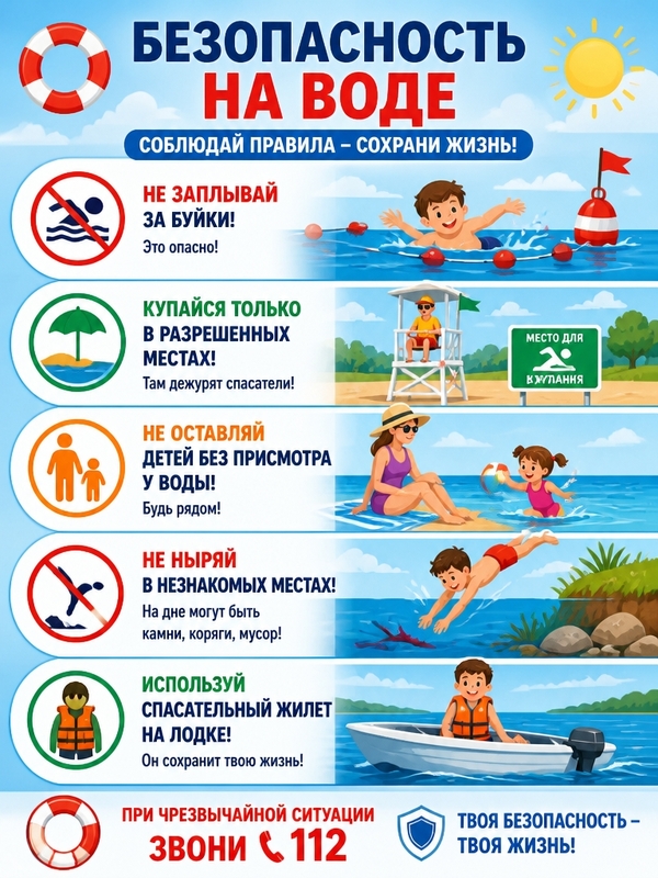 Правила безопасности на воде