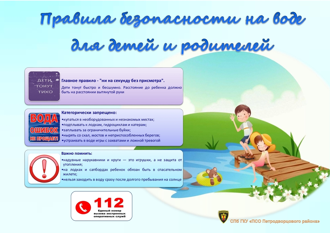 Организация безопасного отдыха на открытых водоёмах