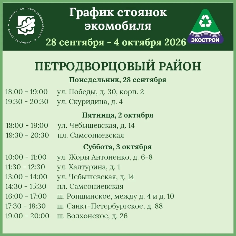 В Стрельну едет экомобиль