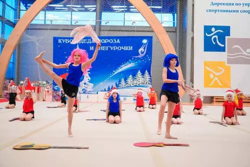 Открытие соревнования по гимнастике