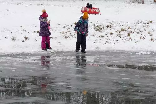 Выход на лёд смертельно опасен!