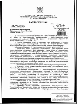 Правительство Санкт-Петербурга Администрация Петродворцового района Санкт-Петербурга