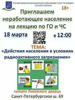Действия населения в условиях радиоактивного загрязнения