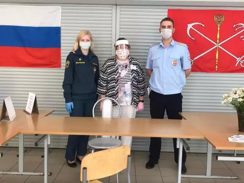 Дежурство представителей МЧС на всех участках голосования