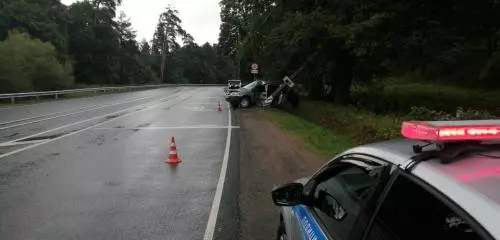 Женщина в тяжёлом состоянии после аварии