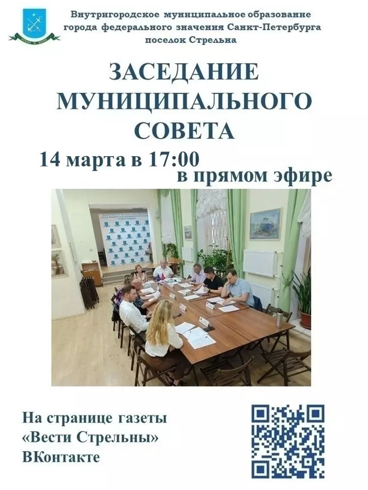 Заседание муниципального совета 14 марта