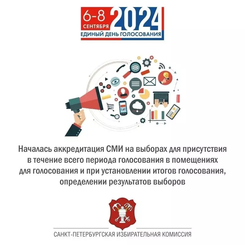 Началась аккредитация СМИ на Единый день голосования-2024