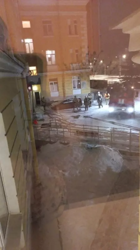 Пожарные учения в доме-интернате