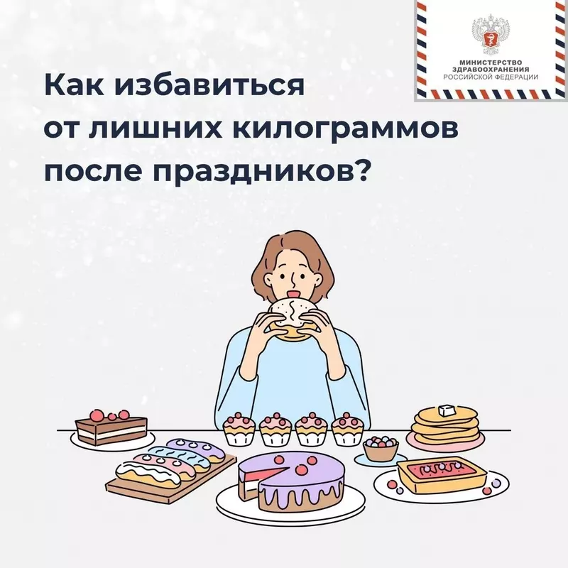 Как избавиться от лишних килограммов после праздников?