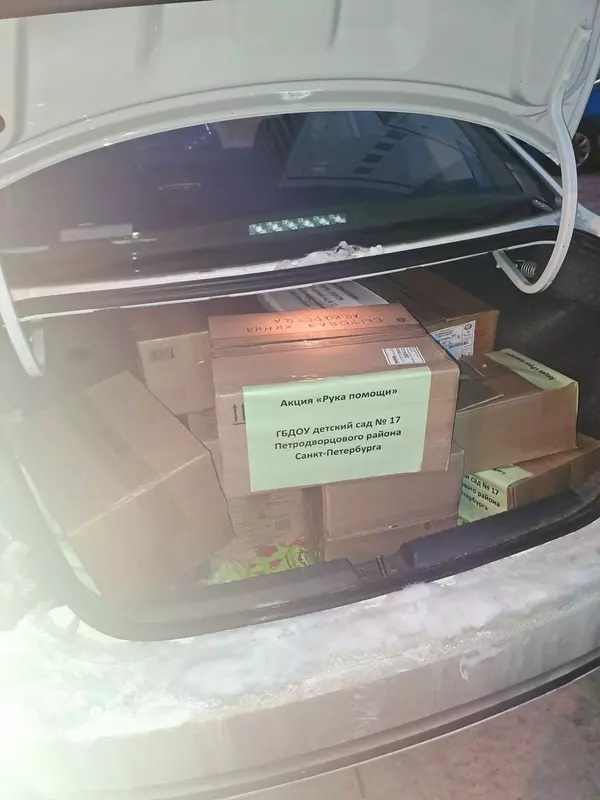 Стрельнинские дошколята оказали помощь нашим бойцам в зоне СВО