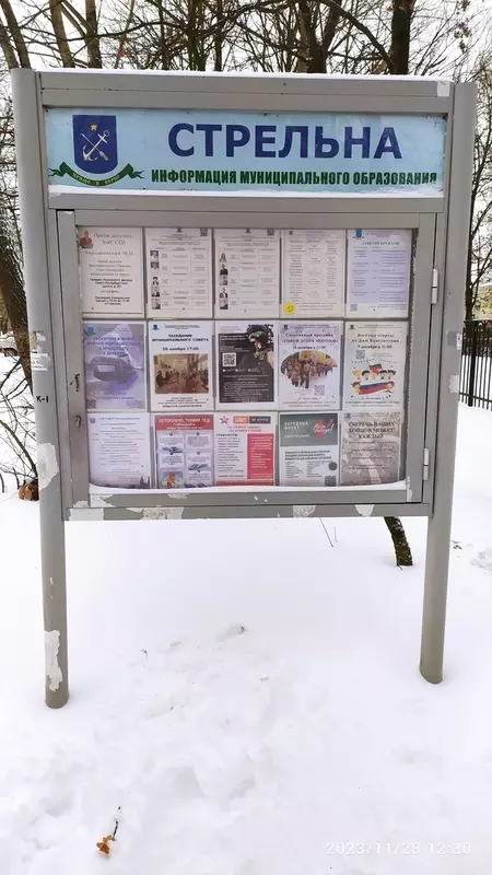 Дневник смены информации на муниципальных стендах. 28.11.2023