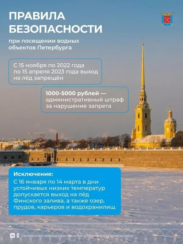 О правилах поведения на водоёмах в зимний период времени напомнили депутат Павел Горбунов и ГБДОУ детский сад №2 Петродворцового района