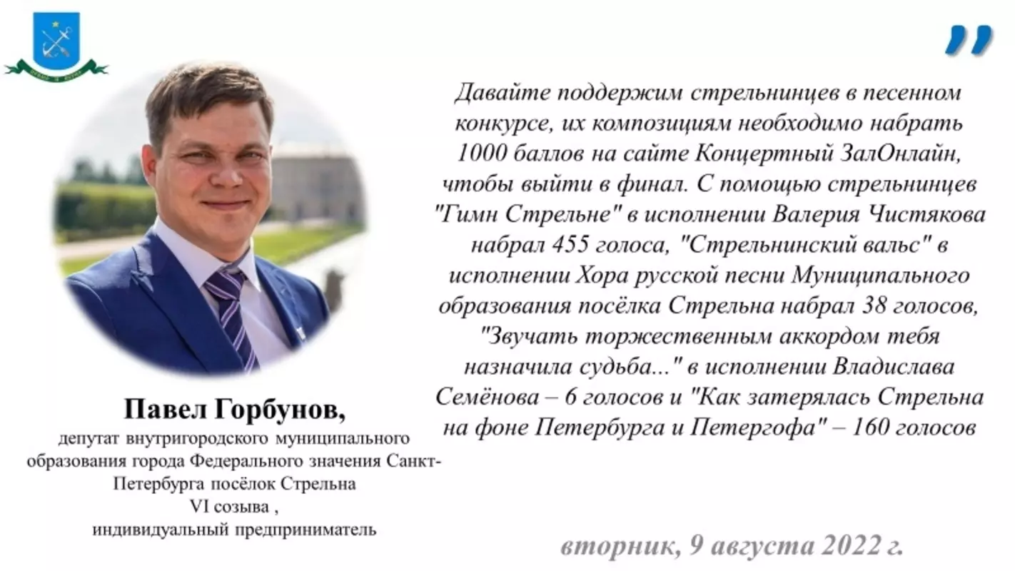 Дневник голосования на Всероссийском конкурсе. 09.08.2022.